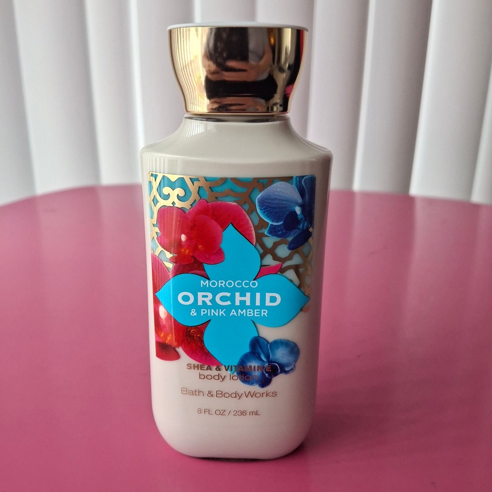 Bath & Body Works MOROCCO ORCHID & PINK AMBER Body Lotion 8 oz Retired